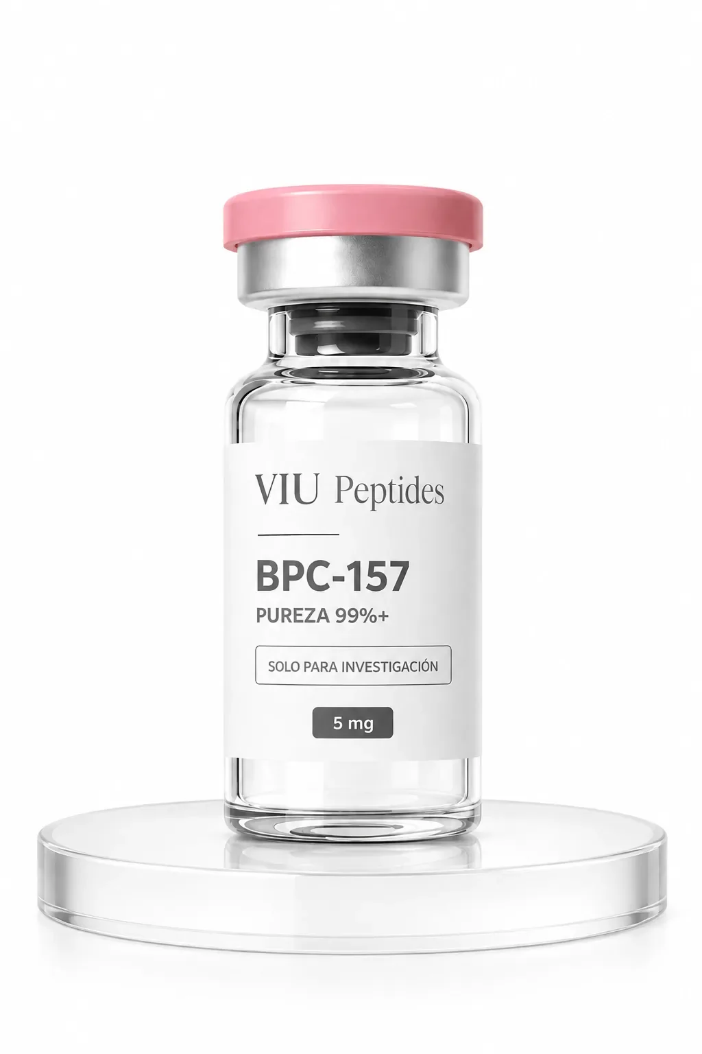 Vial ViuPeptides BPC-157 5 mg para investigación, México