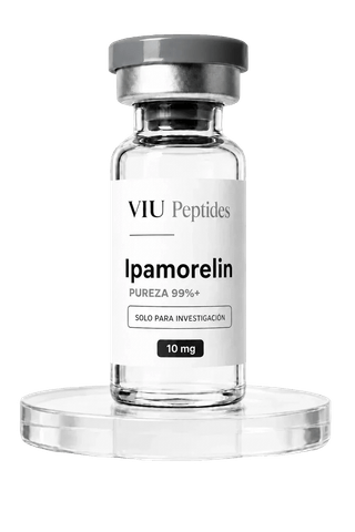 Vial ViuPeptides Ipamorelin 10 mg para investigación, México