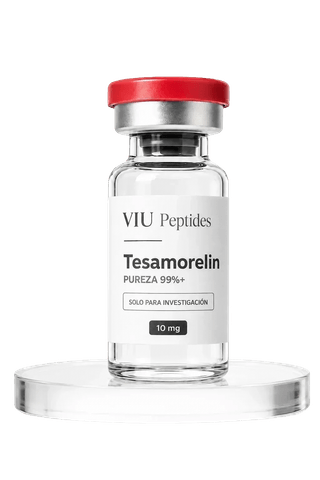 Vial ViuPeptides Tesamorelin 10 mg para investigación, México