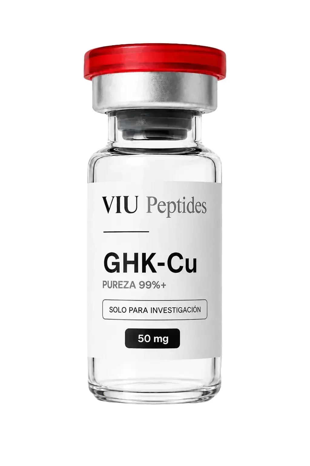 Vial ViuPeptides GHK-Cu 50 mg para investigación, México