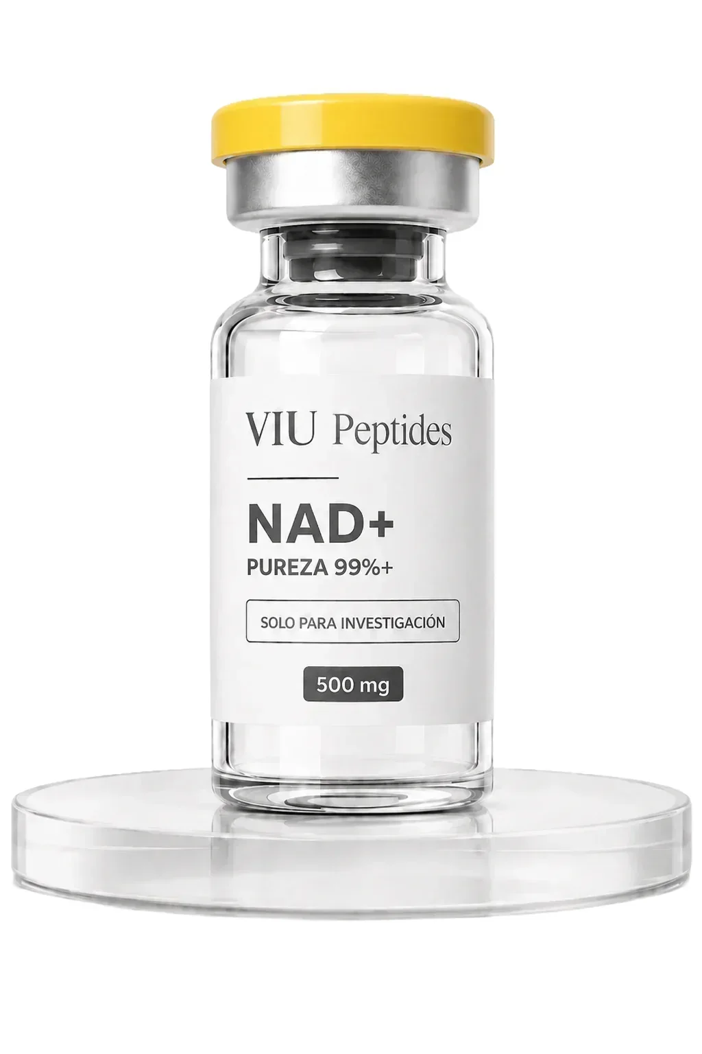 Vial ViuPeptides NAD+ 500 mg para investigación, México
