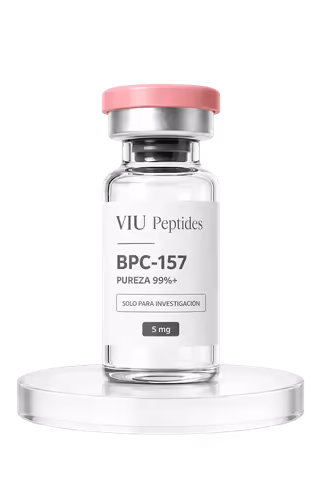 Vial ViuPeptides BPC-157 5 mg para investigación, México
