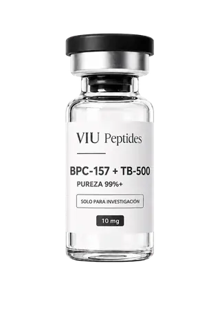 Vial ViuPeptides BPC-157 + TB-500 5 mg + 5 mg para investigación científica en México