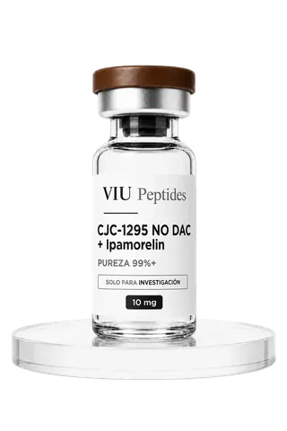 Vial ViuPeptides CJC-1295 NO DAC + Ipamorelin 10 mg para investigación, México