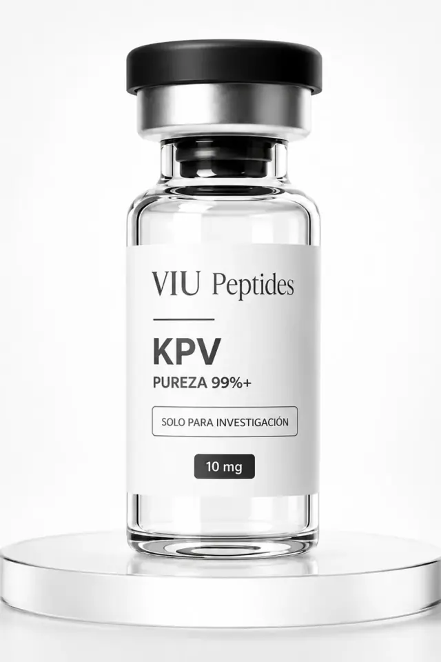 Vial ViuPeptides KPV 10 mg para investigación científica en México