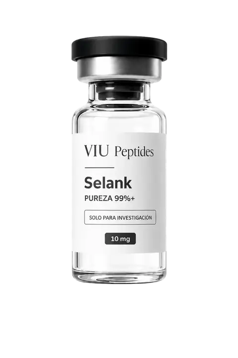 Vial ViuPeptides Selank 10 mg para investigación científica en México