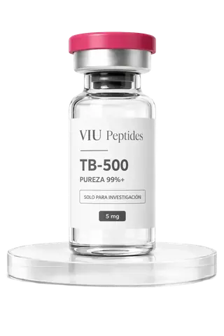 Vial ViuPeptides TB-500 5 mg para investigación, México