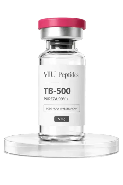 Vial ViuPeptides TB-500 5 mg para investigación, México