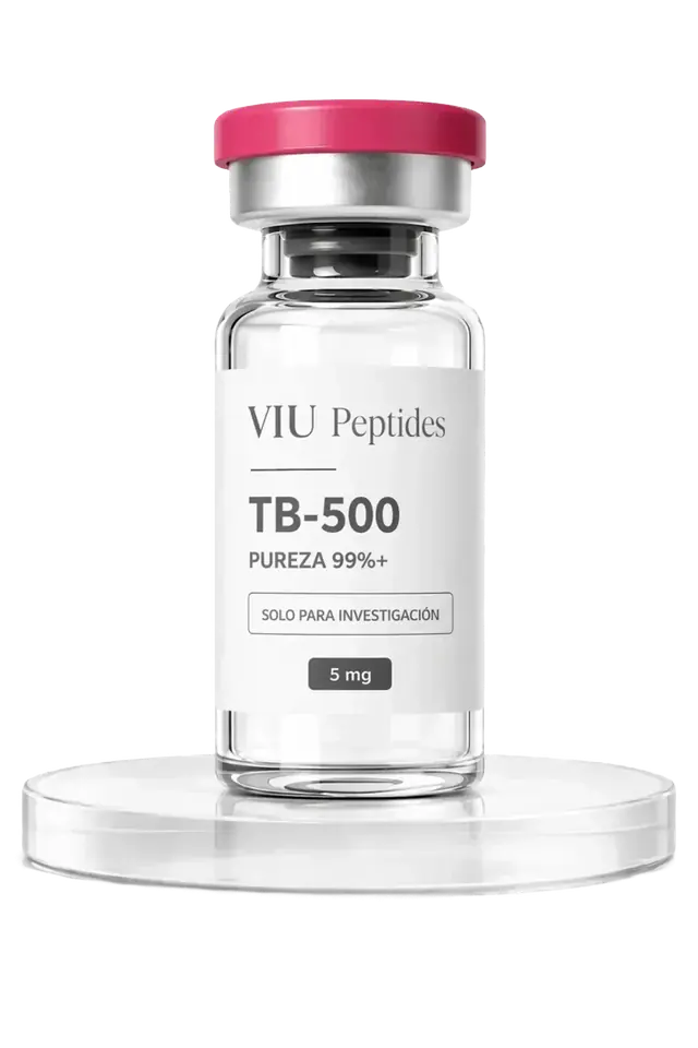 Vial ViuPeptides TB-500 5 mg para investigación, México