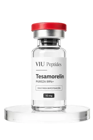 Vial ViuPeptides Tesamorelin 10 mg para investigación, México