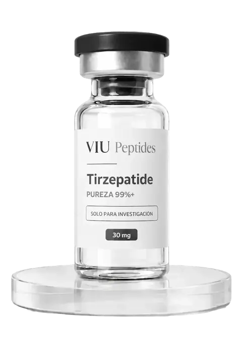 Vial ViuPeptides Tirzepatida 30 mg para investigación, México