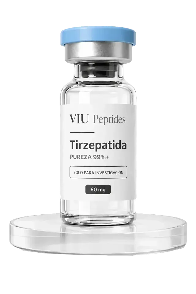 Vial ViuPeptides Tirzepatida 60 mg para investigación, México