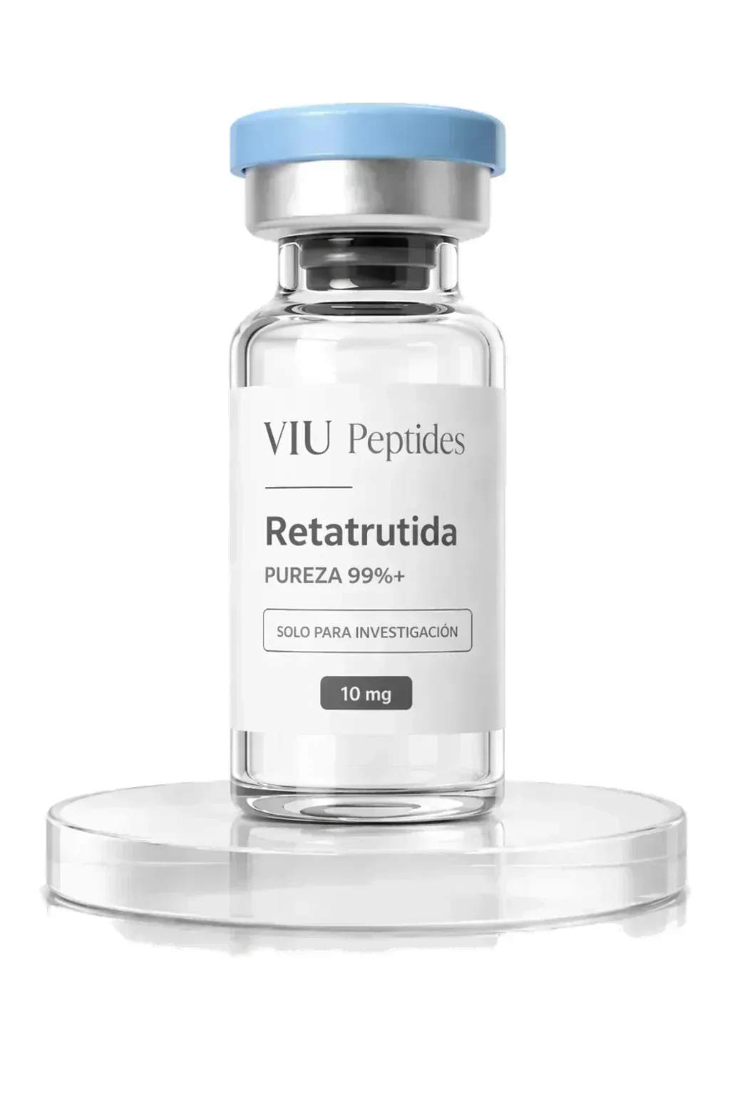 Vial ViuPeptides Retatrutide 10 mg para investigación, México